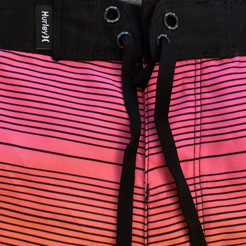 Hurley Board Shorts Shoreline Quick-Drying Back Pocket Multicolor Kids 18/29 NWT